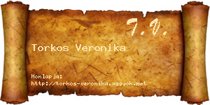 Torkos Veronika névjegykártya