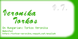 veronika torkos business card